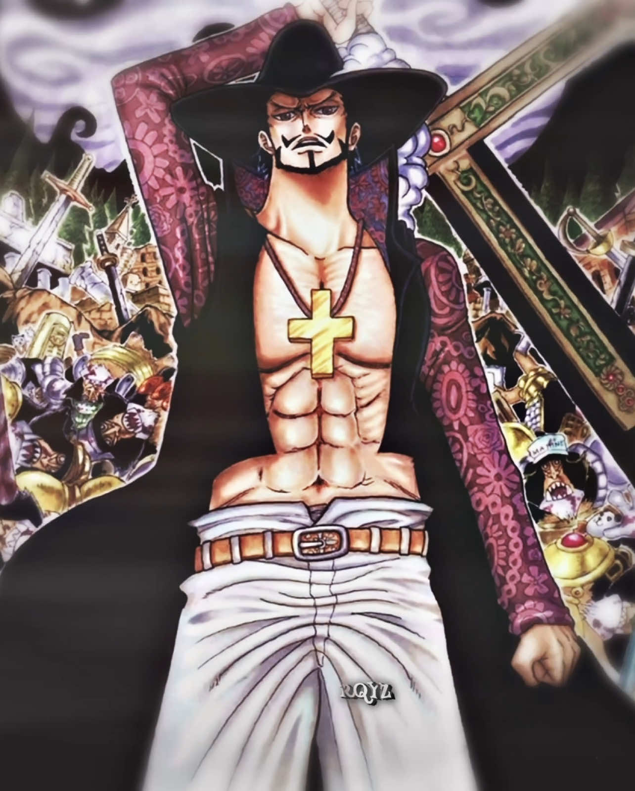 ميهوك>ام زكي#animeedit #anime #foryou #fyp #explore #edit #mihawk #onepiece 