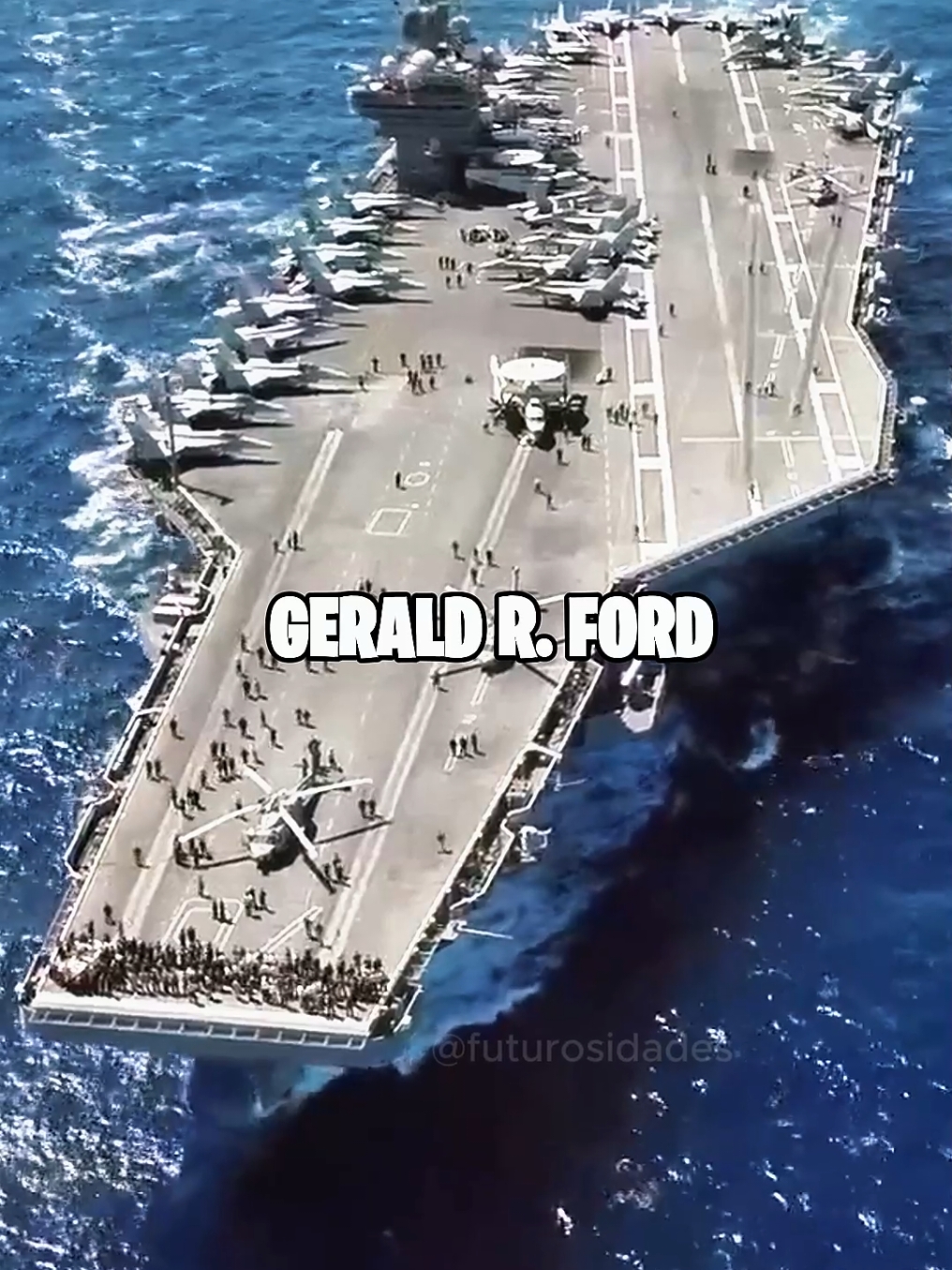 Duas Coisas Sobre o Gerald R. Ford que quase ninguém sabe! #portaavioes #geraldrford #curiosidades #capsuladotempo #alimentacao 