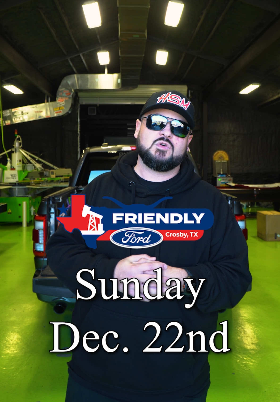 Pull Up To @friendlyfordtx This Sunday 22nd, For Toy Drive. Bring A Toy And Enjoy Food, Drinks And Badass Cars And Trucks! All For A Good Cause, See Yall There! 🤘🏼 #houstonstreetmonsters 