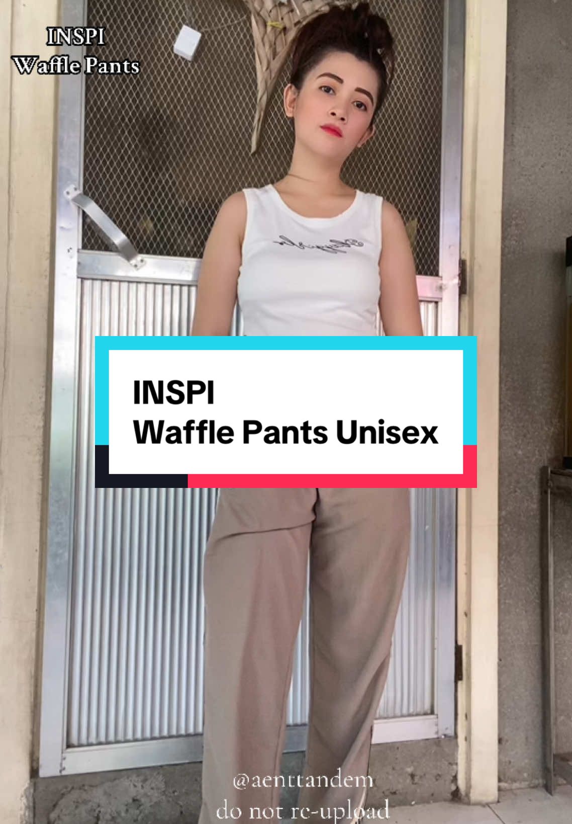 Superb sa gandaaaaa mga bes INSPI Waffle Pants Unisex for you👌🫶 #inspi #wafflepants #pants #aenttandem 