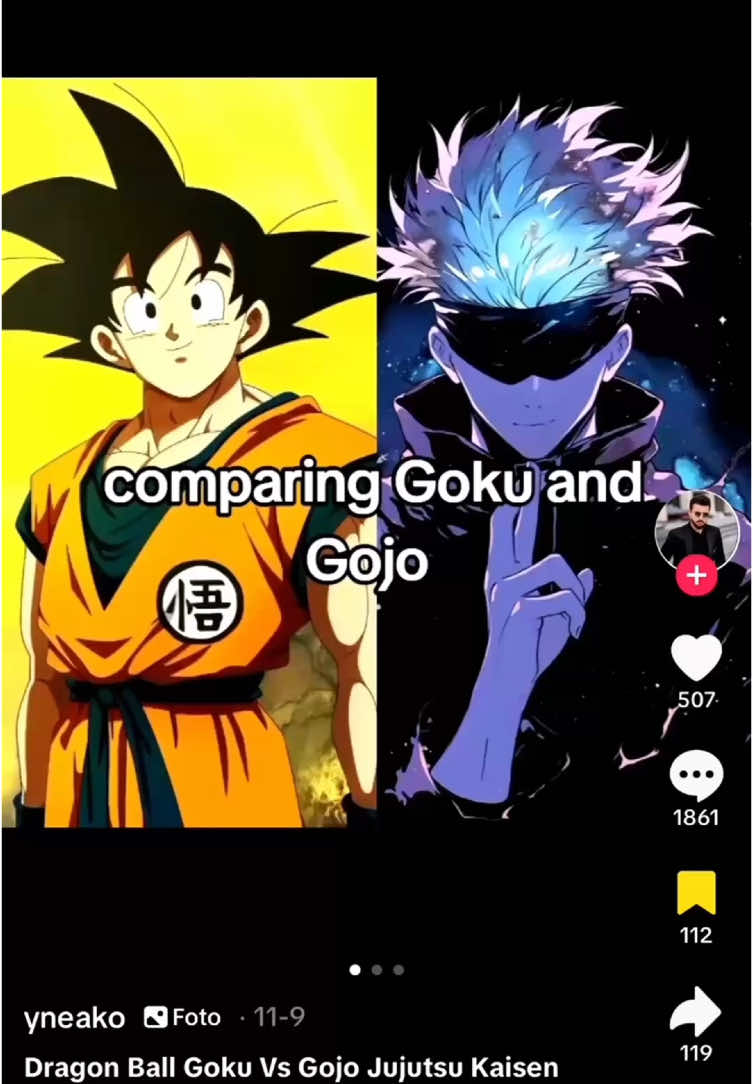 Gojo defeats Goku #anime #animetiktok #animefyp 