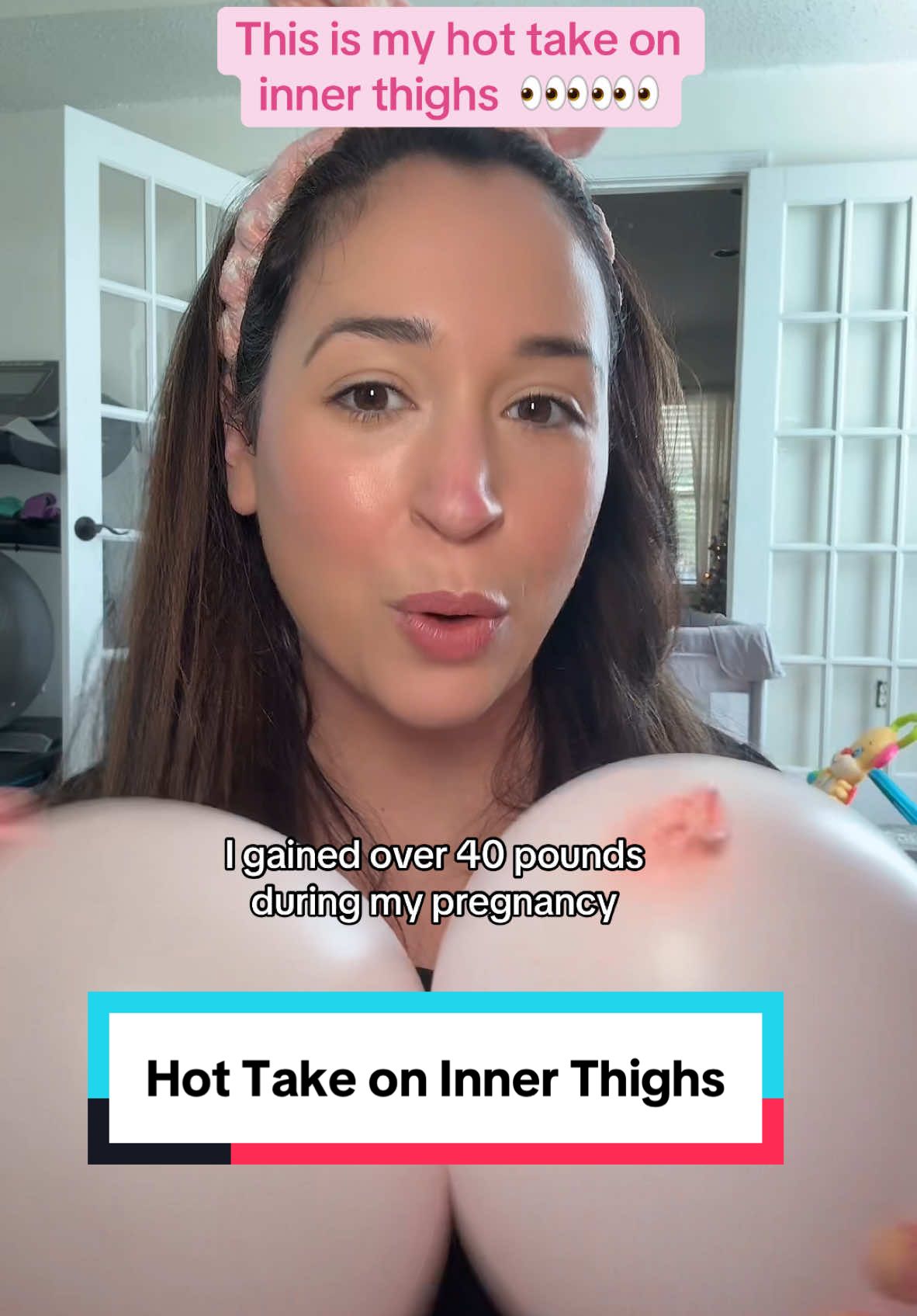 This is not meant to call anyone out… But for me, having my inner thighs rub against each other makes me depressed and limits what i choose to wear in hopes of covering up my thighs Thats why i got this thigh master to help me tone, slim, and strengthen my inner thighs and pelvic floor  If you feel the same, grab your thigh master in the orange shopping cart below #postpartumbody #postpartumrecovery #postpartumweightloss #thighmaster #innerthighworkout #innerthighexercise 