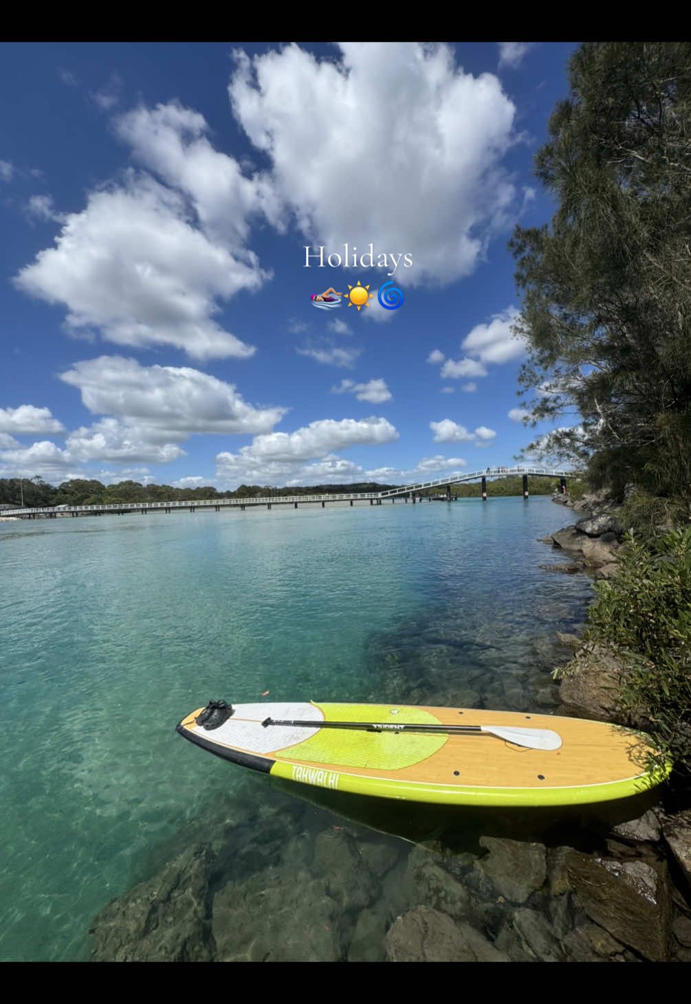 Christmas in Aus ☀️ #holidays #Dunghutti #country #swimming #creek #beach #nsw #paddleboard #christmas #Home #blue #water #coastaltown #Summer 