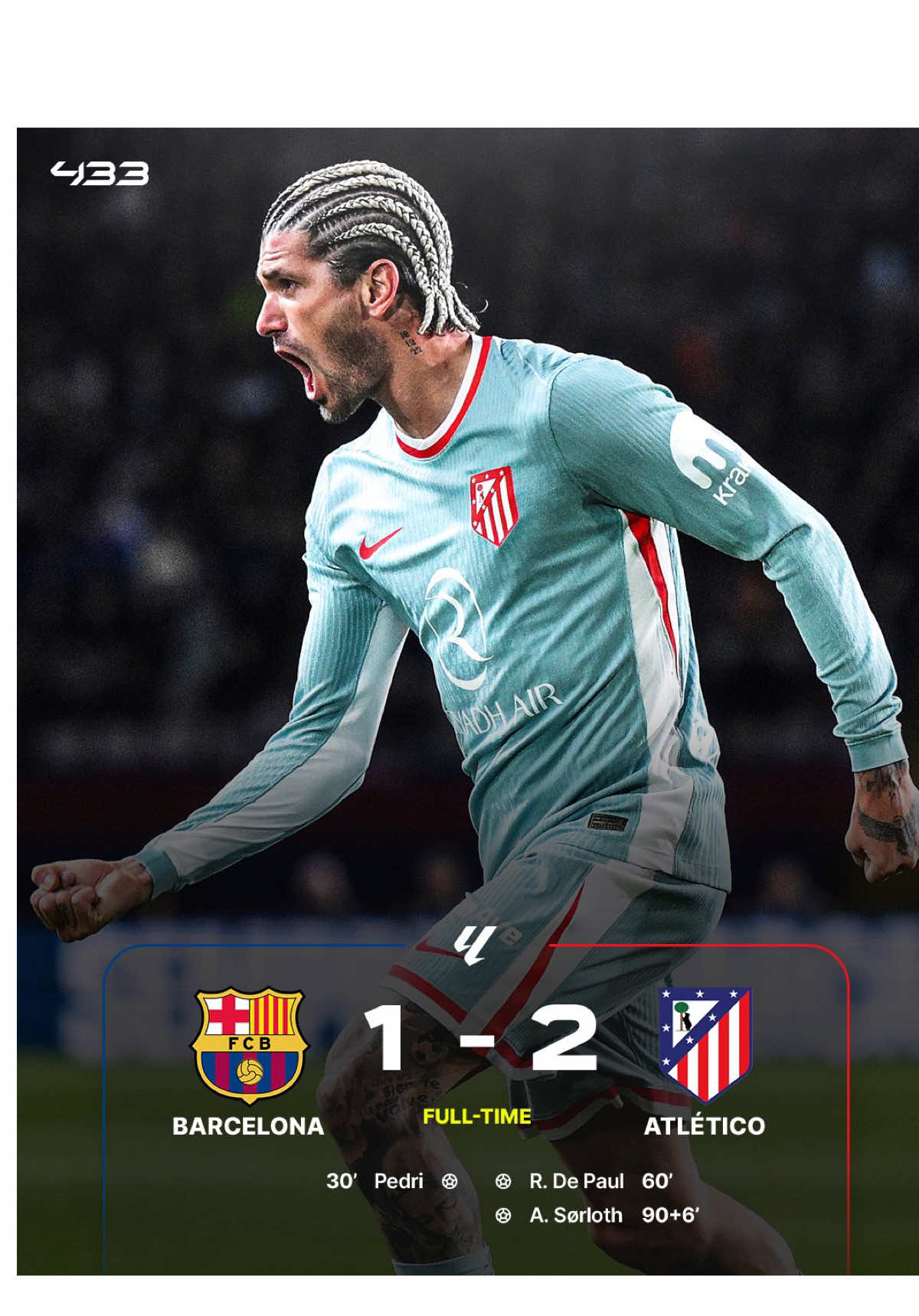 مرتدة تاريخية من اتلتيكو مدريد 🤯 #برشلونة #اتلتيكو_مدريد #لاليغا #barcelona #atlaticomadrid #laliga 