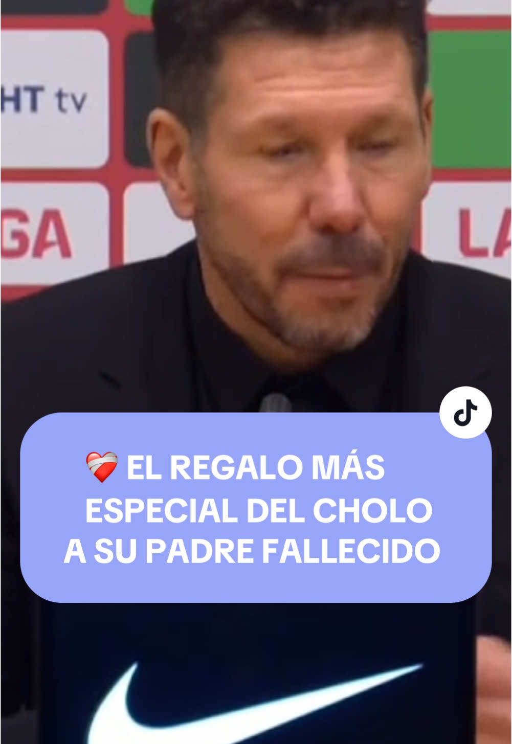 ❤️‍🩹 Una victoria muy especial para Simeone.  Hoy era el cumpleaños de su papá y el Cholo quiso dedicarle la victoria contra el Barça en un día muy importante para él.  💬 