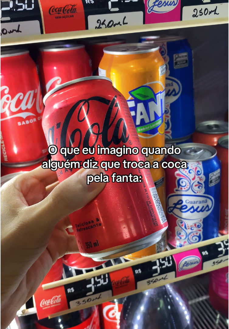 Vcs são da tropa da Coca ou da Fanta?👀🤣 #cocaoufanta #oqueeuimagino #trocarcocaporfanta 