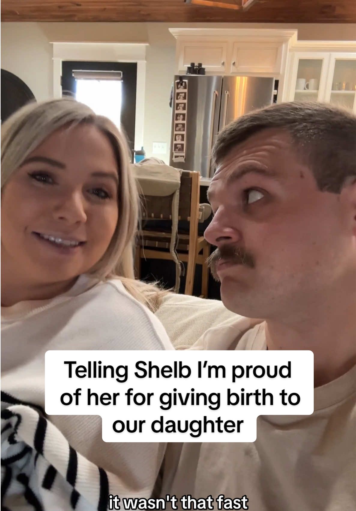 She is basically a pro at this point 😅 We are very fortunate to have had a great experience this time ❤️ #shelbanddyl #postpartum #baby #laboranddelivery #birth #couples #relationships 