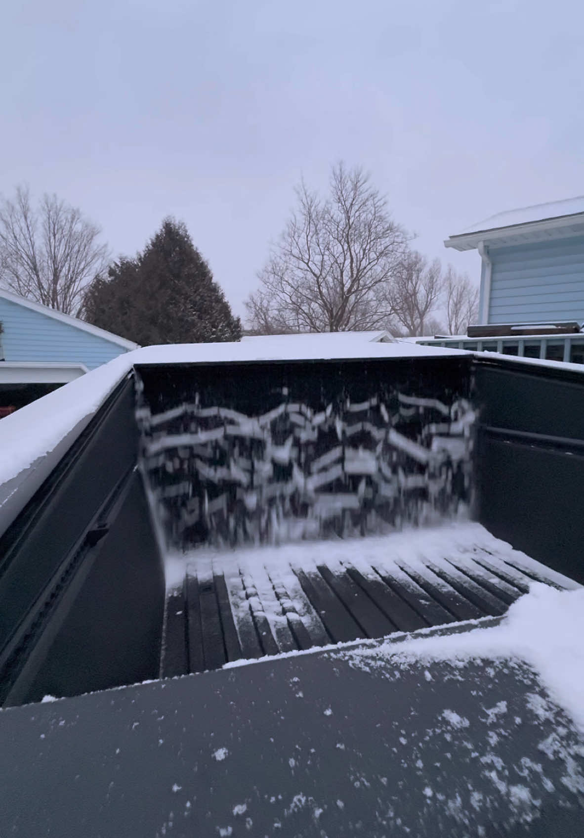 snowfall #asmr in a #tesla #cybertruck 