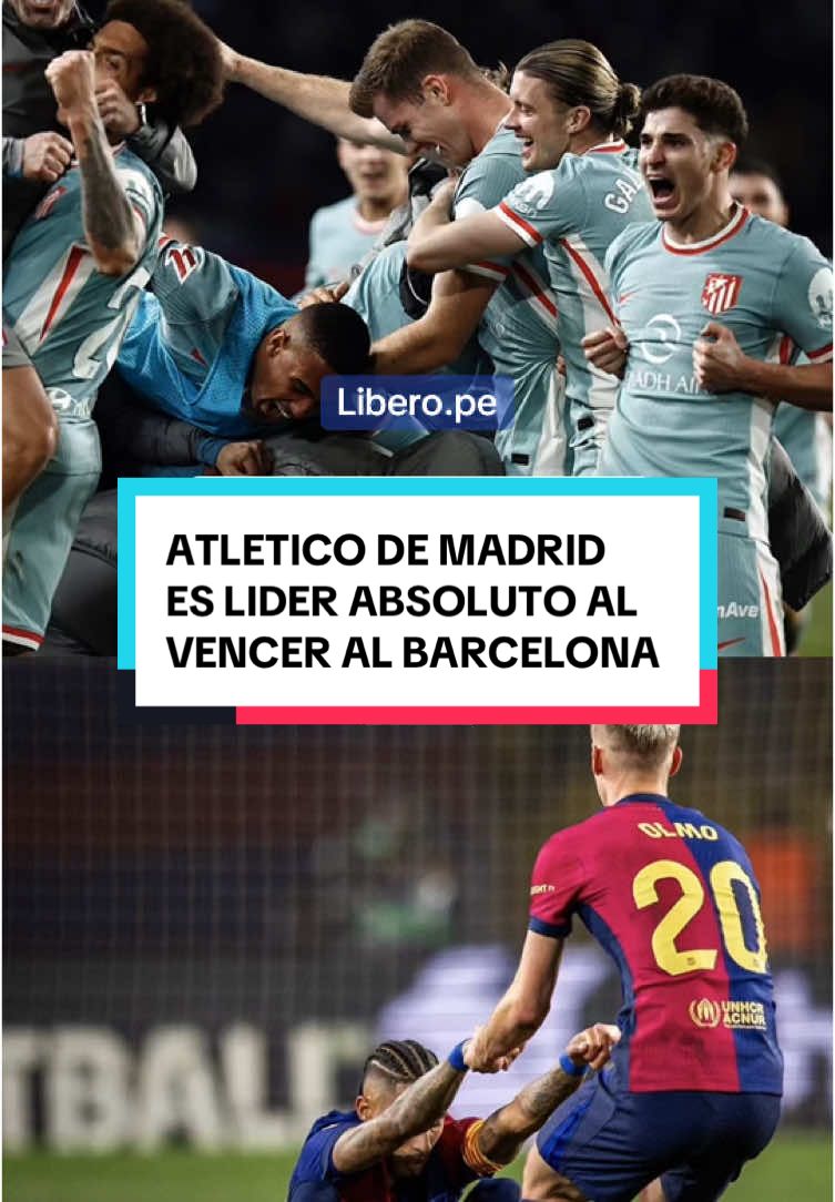 ATLÉTICO DE MADRID🔴🔵 VOLTEÓ EL PARTIDO AL BARCELONA Y ES LIDER DE LALIGA🇪🇸⚽️ #futbol #resultados #footballtiktok #noticias #barcelona 