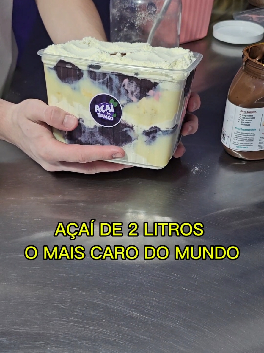 Açaí de 2 litros, o mais caro do mundo?