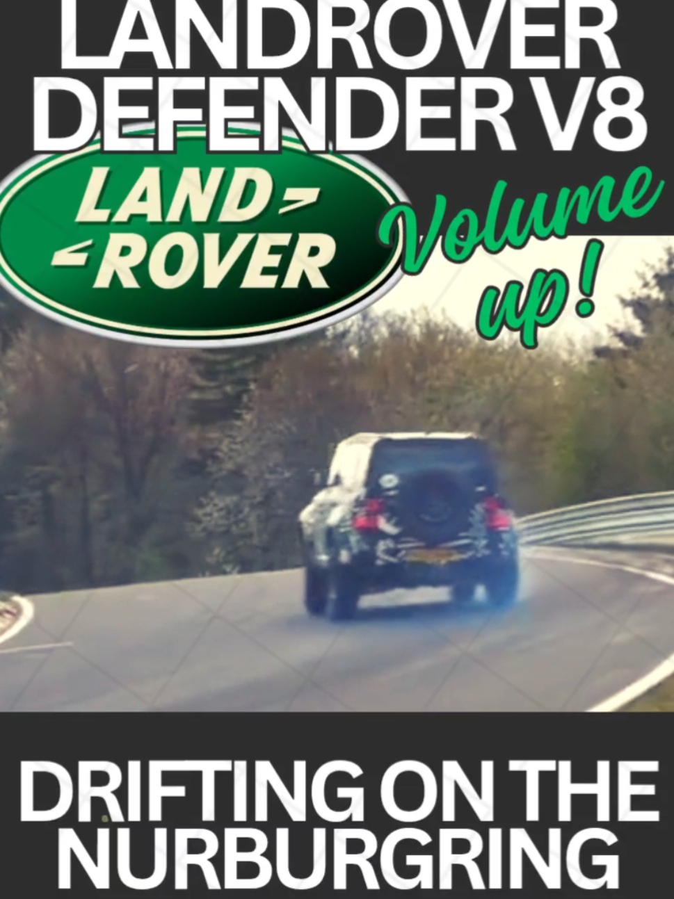 The new Landrover Defender V8 setting the fastest SUV lap on the Nurburgring. Drifting a 3 ton SUV is insane. #foryou #nurburgring #nordschleife #offroad #landrover #defender #professional #cars #suv #v8 #testing #german #bmw #german #track #laptime