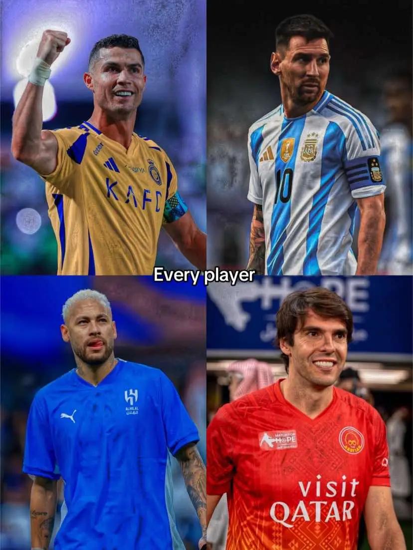 Has their beauty 😍 (SORRY FOR THE MESSI ONE I COULDNT FIND ONE)#viral #foryoupage #dontletthisflop #ronaldo #goat #kaka #neymar #zyxcba 