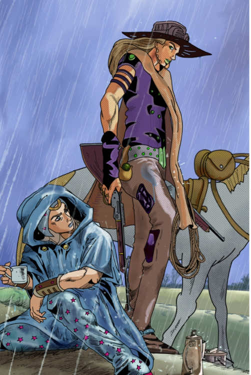 STEEL BALL RUN IS HERE #steelballrun #steelballrunedit #jojosbizarreadventure #jojo #johnnyjoestar #gyrozeppeli #animation 