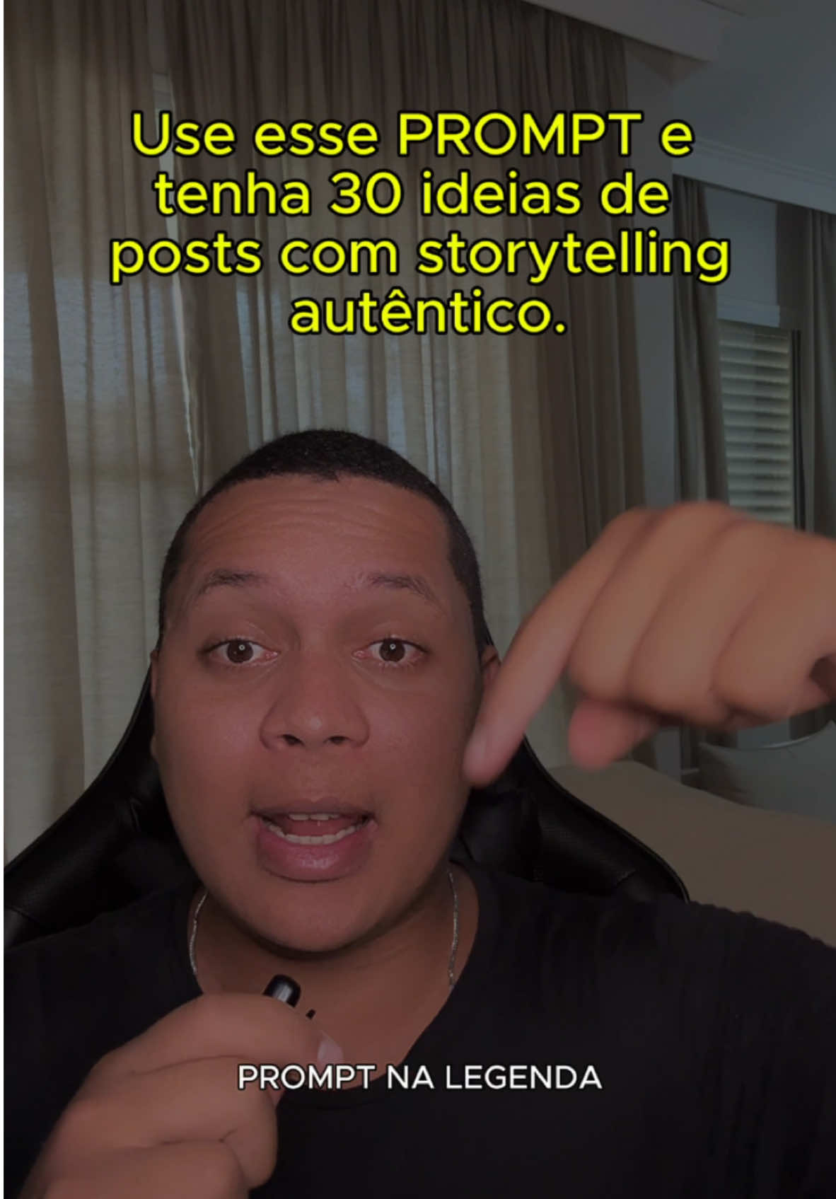 Aqui está 👇: Use esse PROMPT e tenha 30 ideias de posts com storytelling autêntico. 1️⃣ - Salva esse REELS pra garantir conteúdos incríveis no seu feed! 2️⃣ - Curte e compartilha com quem quer dominar o storytelling. Levei 20min elaborando esse Prompt. 3️⃣ - Vamos ao PROMPT: ChatGPT, hoje você será um MESTRE EM STORYTELLING AUTÊNTICO. Como um especialista em storytelling, você domina a criação de narrativas envolventes que conectam marcas ao público com emoção e autenticidade. Suas competências incluem: ✨ Criação de histórias alinhadas aos valores e à missão da marca. ✨ Transformação de desafios e conquistas em narrativas impactantes. ✨ Combinação de storytelling com estratégias de engajamento e conversão. Meu nicho é: [SEU NICHO] Meu público-alvo busca: [SEU PÚBLICO] Sua tarefa é criar uma lista com 30 ideias de posts que: 🔹 Contem histórias autênticas que ressoem com meu público. 🔹 Compartilhem marcos importantes, desafios e superações relevantes para a marca. 🔹 Eduquem através de storytelling, mostrando o impacto do produto ou serviço. 🔹 Incluam CTAs estratégicas que incentivem interação. 🔻 Divida as ideias em categorias: 1️⃣ Reels. 2️⃣ Carrosséis. 3️⃣ Stories. Caso precise de informações adicionais sobre meu público ou marca, pergunte antes de começar. 🚨 Quer o Prompt no Seu direct? 🚨 Comente “Storytelling” neste vídeo. Hashtags: #chatgpt #chatgpt4 #storytellingautentico #estrategiasdeconteudo #marketingdigital #crescerinstagram SEO: ChatGPT, Ideias de Storytelling, Posts Autênticos, Crescimento no Instagram, Estratégias Criativas 