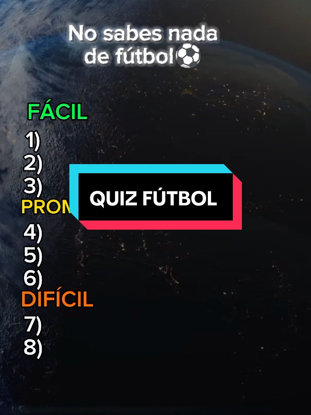 Parte 1 |QUIZ FÚTBOL  #futebol #desafío #quiz #trivia #culturageneral #fyp 