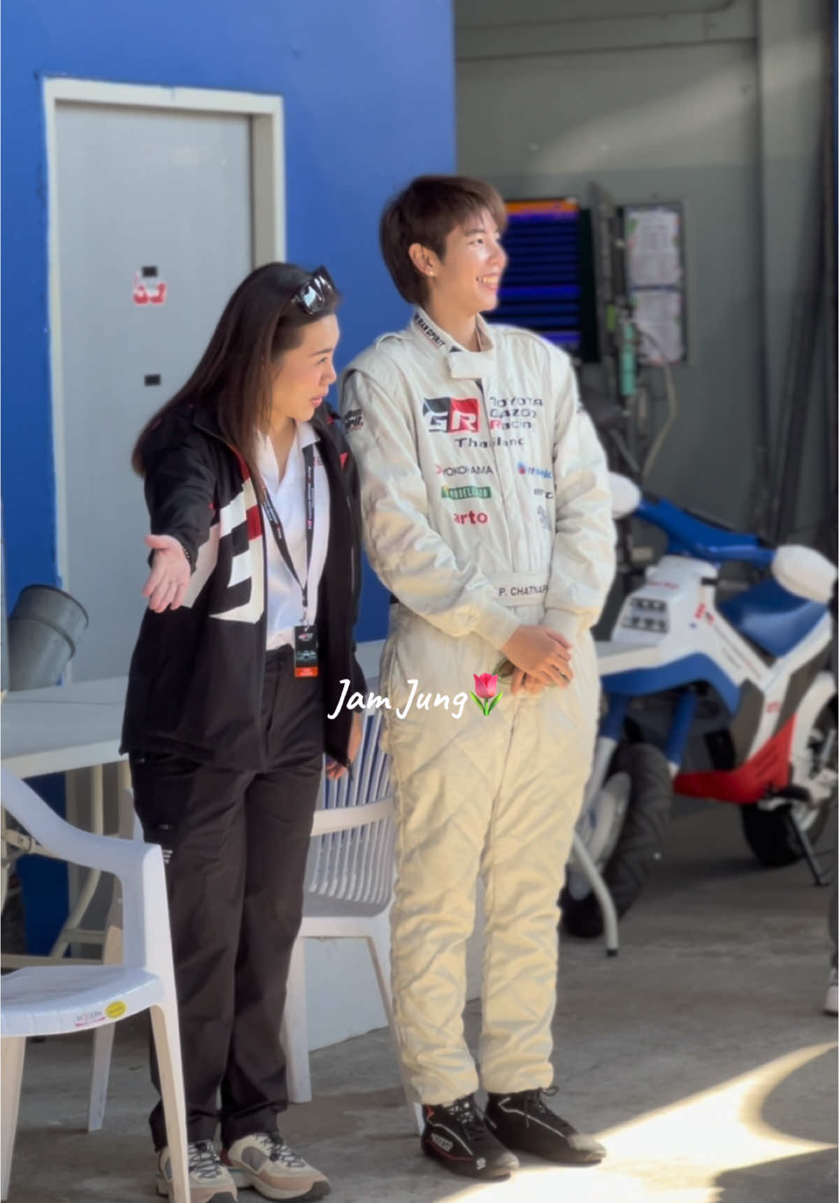 นักแข่งก็เป็น พนันงานต้อนรับก็ได้ครับ💚🏁 #ป๊ายปายโอริโอ้ #cnp_orio #นุ๊กปาย #ฟีดดดシ #fypシ゚ 