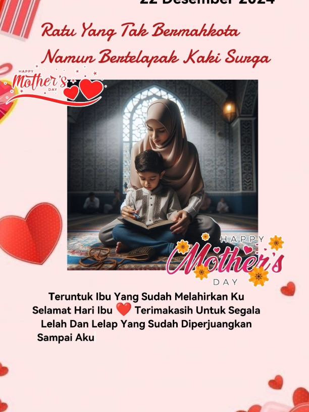 selamat hari ibu #selamathariibu #katakata #HariIbu2024 #SelamatHariIbu #HappyMothersDay #HariIbu #CintaIbu #TerimaKasihIbu #KasihIbu #IbuTersayang #MotherLove #MomenBersamaIbu #fyppppppppppppppppppppppp #foryourpage #fyp #fypシ 