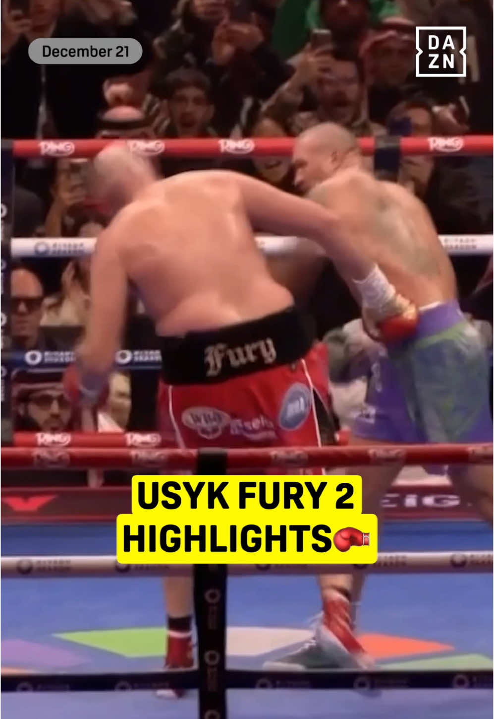 USYK FURY 2 HIGHLIGHTS 🥊 #Usyk2Fury | #RiyadhSeason | @تركي آل الشيخ 