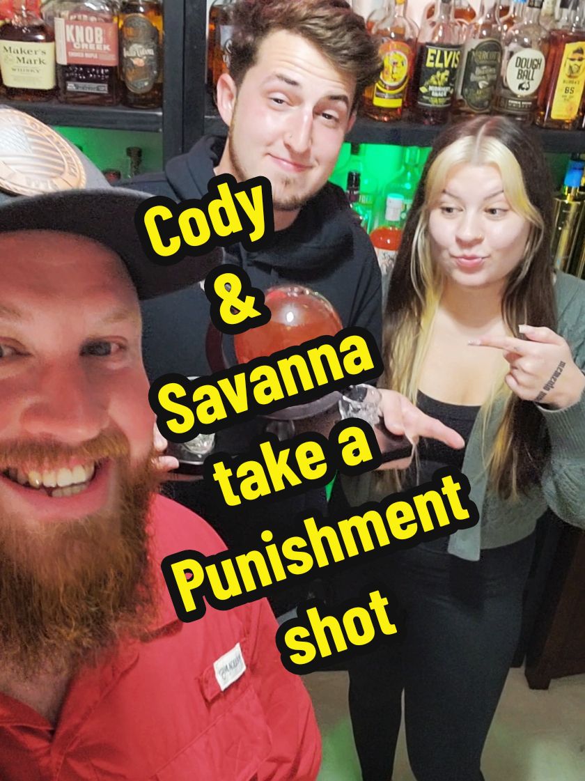 Cody and savanna take a punishment shot! (Bonus malort shot at the end!) #wildwildweston #illbethejudgeofthat #drinks #mixeddrinks #tastetest #tasting #fyp #fypage @Cody Chavers @savana 