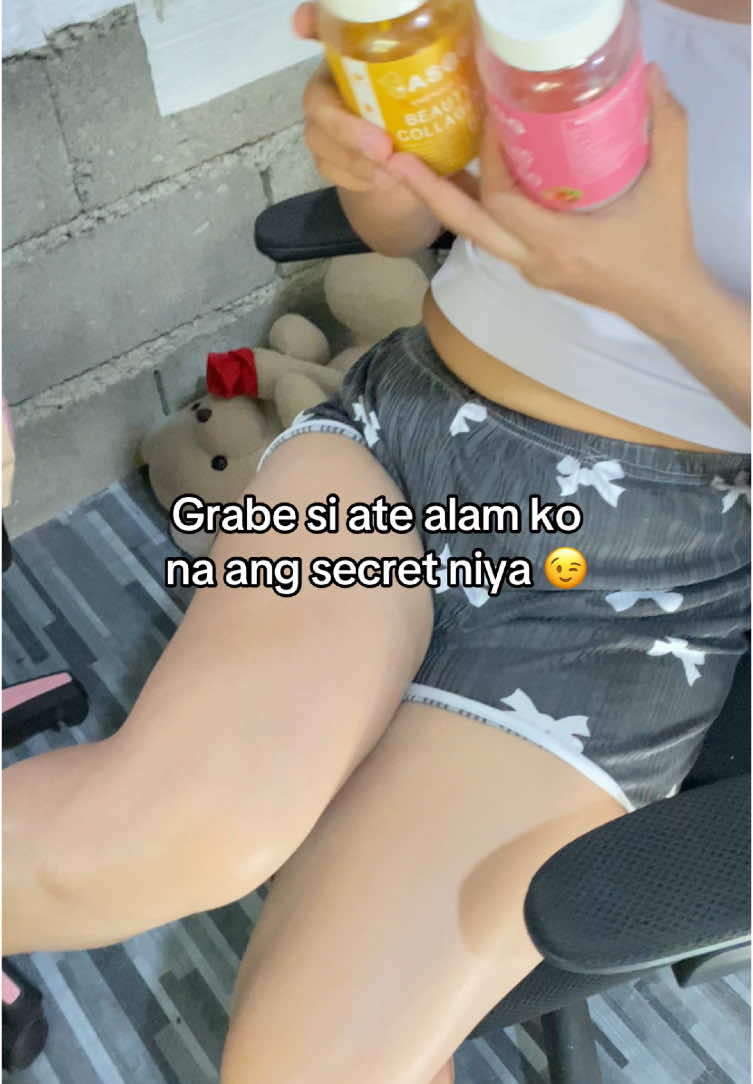 Grabe si ate alam ko na ang secret niyaaaaa #ASGG #Glutathionegummies 