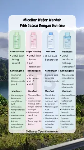 favorite kalian yg mana nih ?  #micellarwaterwardah 