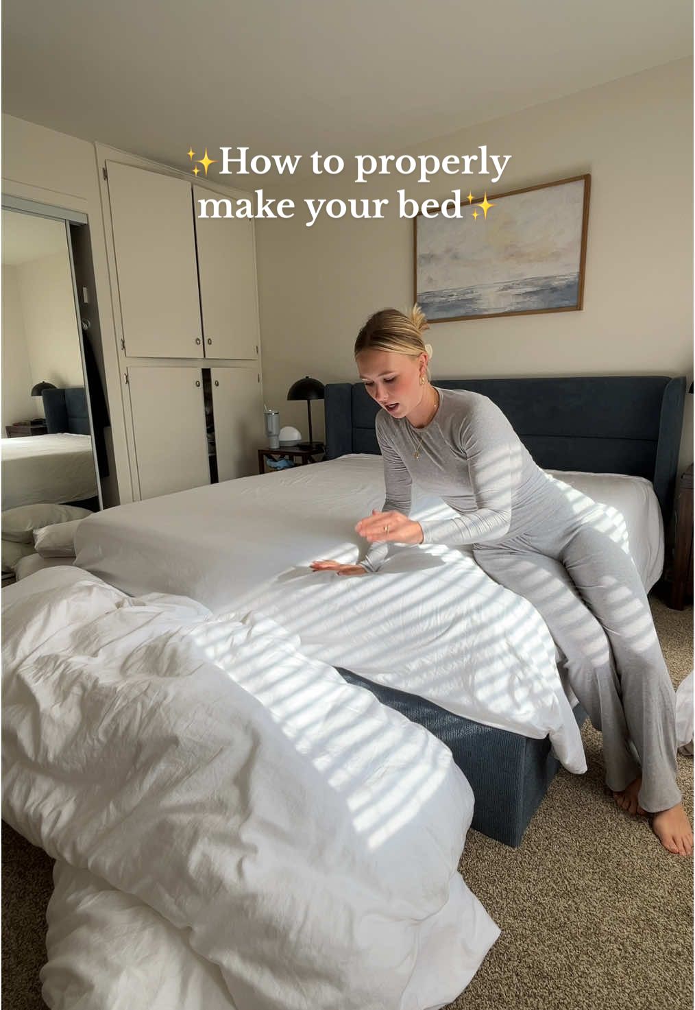 I feel very passionately about this topic #howtomakeyourbed #makingyourbed (also learned the hotel fold from my king @Loui Burke)