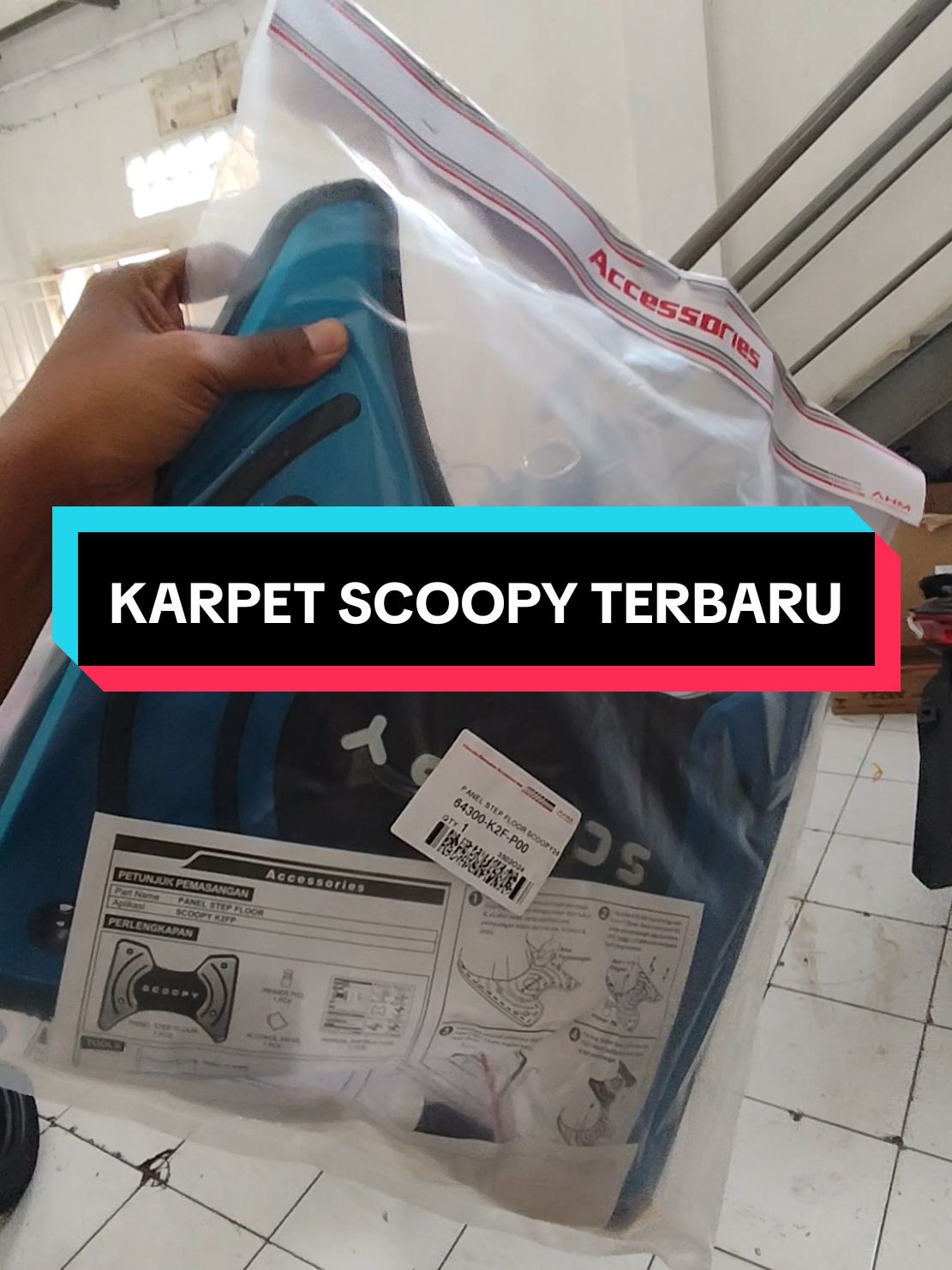 Karpet scoopy terbaru bisa di pakai scoopy tahun 2020-2025. #karpetscoopy #fyp 