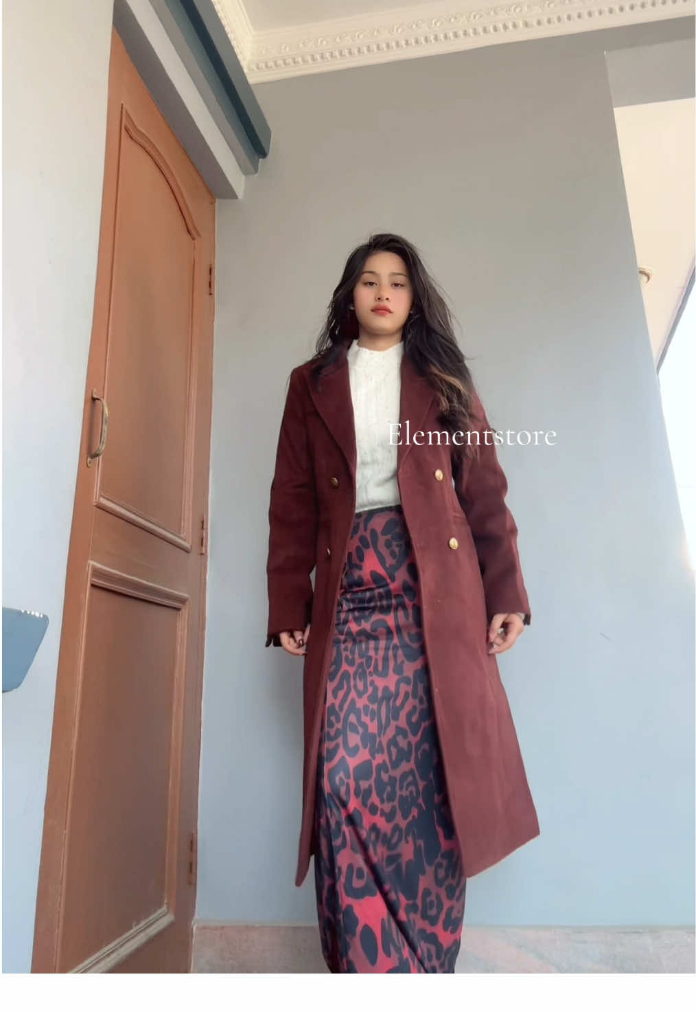 Shades of red for this holiday.. #elementfit #elementstore #velvetdress #styleicon #fypシ #creatorsearchinsights #model #clothingstore #winterstyleforwomen #clothingstyle #shadesofred #womensblazer 