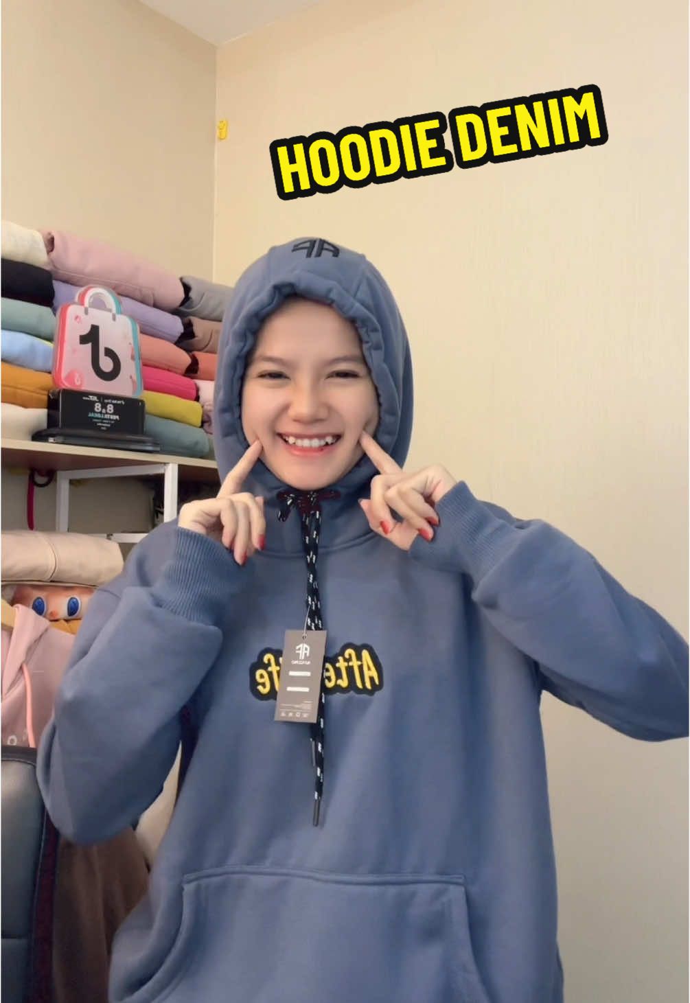 tak punya taring, adanya hoodie denim wkwk