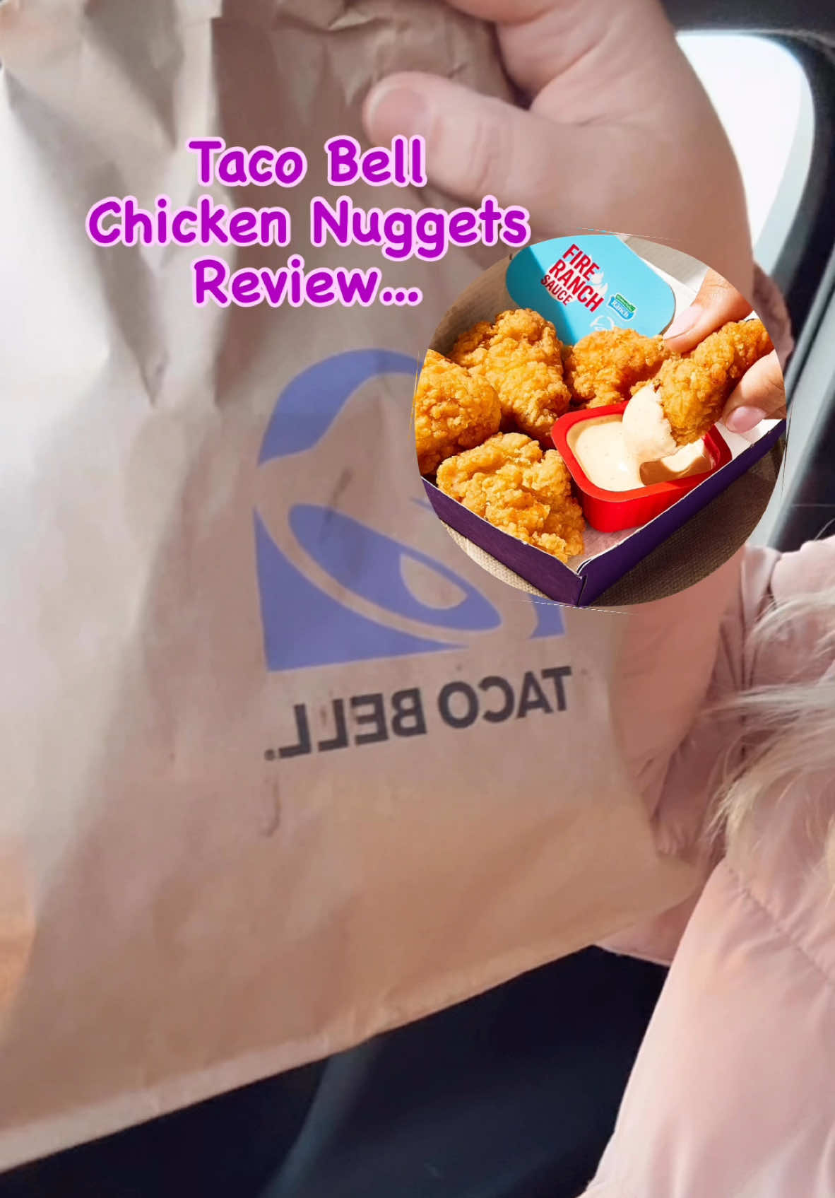 @tacobell nuggets are 🔥 🔥🔥 and I don’t mean spicey! They were hands down the best chicken nuggets I’ve ever had! I prefer nuggs plain and even thought the new Bell sauce was good I loved these plain! The breading was so good and the chicken was whole piece white meat chicken breast!!! My 5 piece was 333 calories and 36 grams protein! For someone on a weight loss journey this is a wonderful fast food option!! #tacobell #tacobellnuggets #FastFoodReview #caloriedeficit #caloriedeficitmeals 