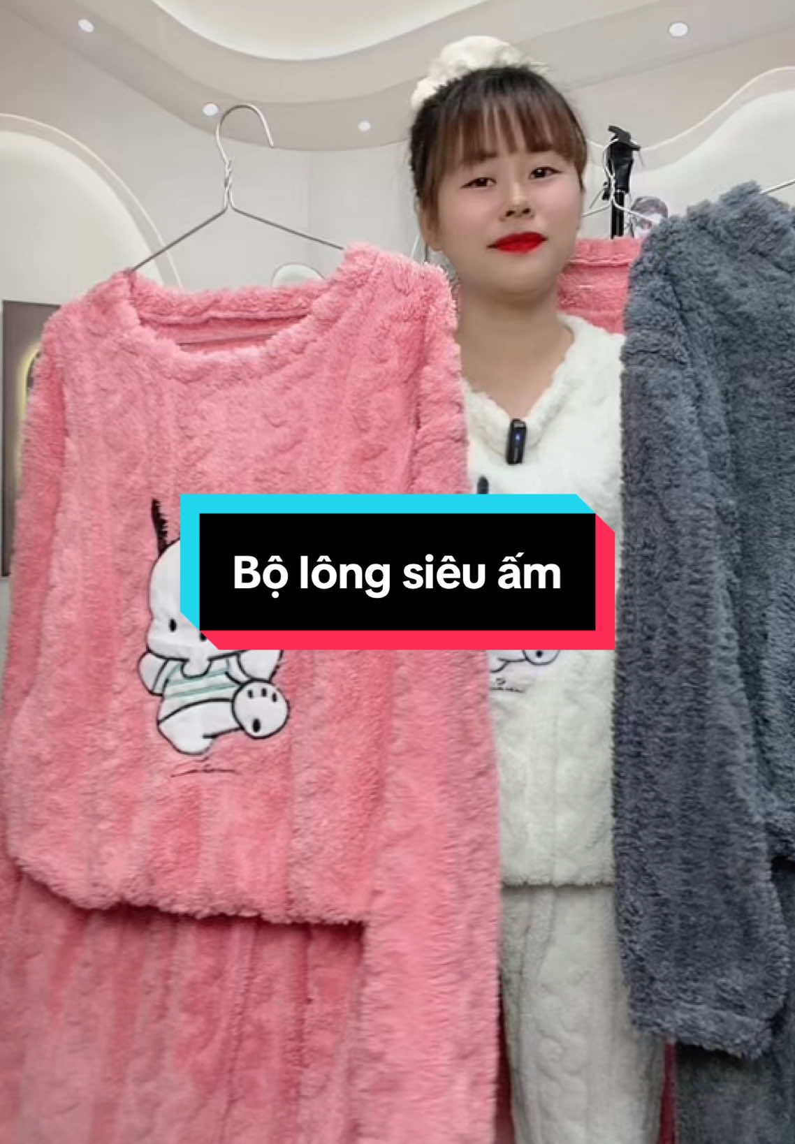 Bộ lông siêu ấm #thoitrangnu #bongulong #pijama  