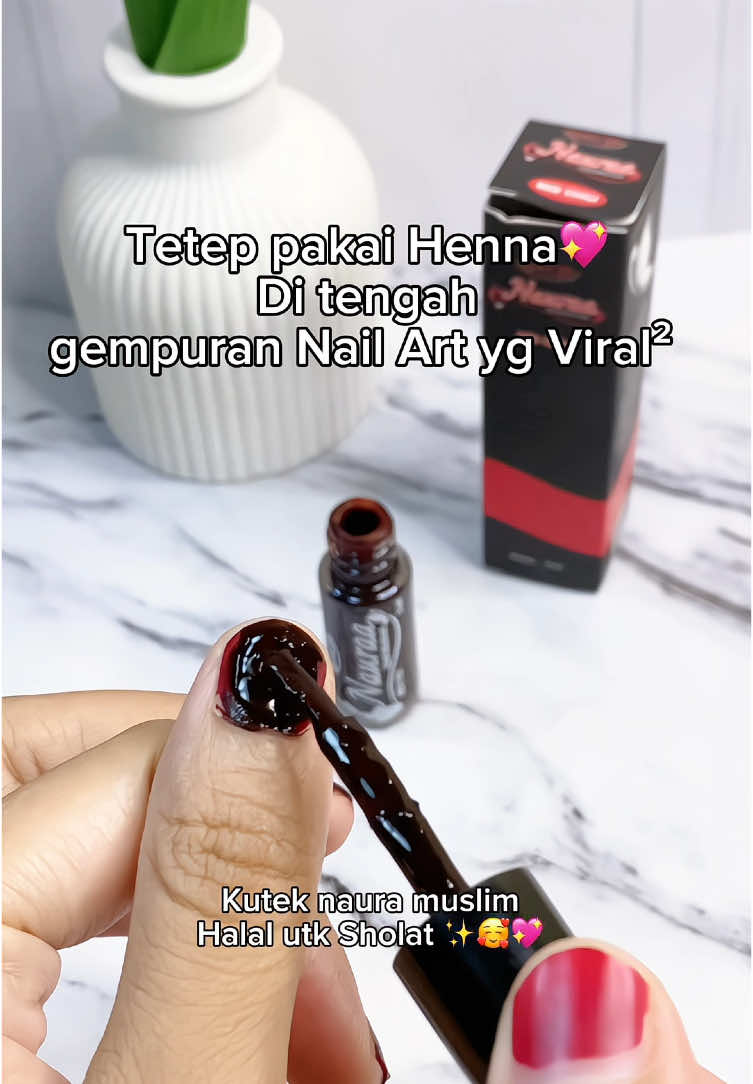 Tetep henna ya dek ya krn halal dan sah buat sholat 🥰💖💝 #naurahennamuslimah #hennaart #hennakuku #hennakukuhalal 