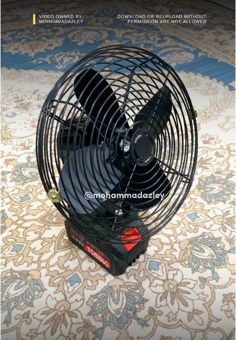 Cordless fan 8 inchi boleh pakai untuk musim panas. Kipas ni pakai bateri mudah bawa kemana sahaja dan paling penting ada warranty daripada seller🔥🔥 #kipas #kipasangin #cordless #powertools #fan 