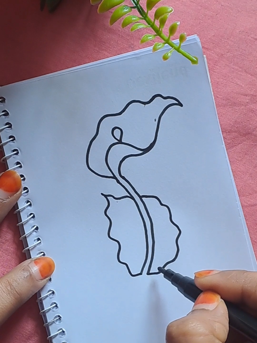 easy drawing flower#CapCut#reels#foryou#howtodraw 