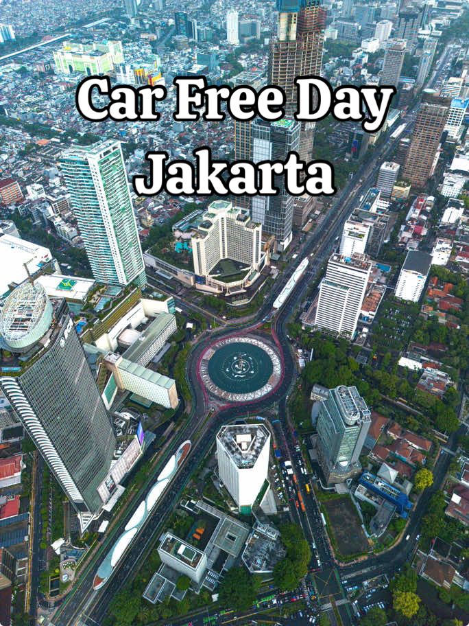 Car free day Jakarta pagi ini terasa sejuk stlah diguyur hujan tadi malam - - 📽️ Dji mini 3 📍Jakarta, Indonesia • #jakartastory #jakarta #jakartakeras #jakartaselatan #explorejakarta #explorepage #indonesia #lrt #kai #carfreeday #cfdjakarta #mrtjakarta #sudirman #aeriereal #drone #dji #fyp