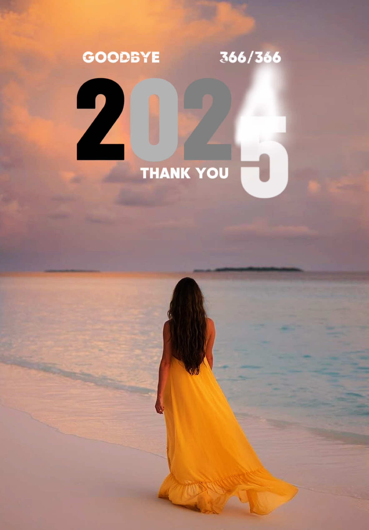 Goodbye 2024, Welcome 2025 Template #CapCut #newyear #2025 #greetings #aesthetic #fyp