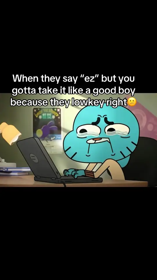 Man you cant be this cocky and good at the game #tawog #gumball #relatable 