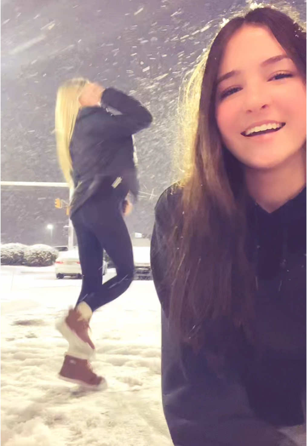 Snow angles ❄️ @Kenz Bosko #like #comment #snow #viral 