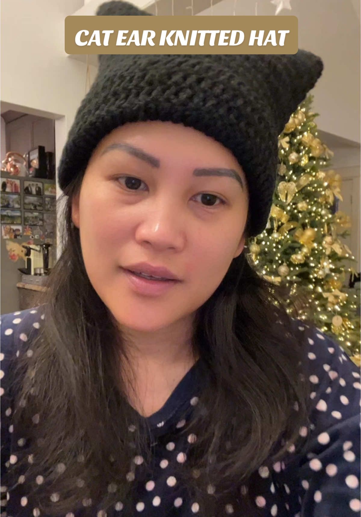 #ChristmasGift #Catear #KnittedHat #Cutebeannir and #Playfulhat #Warm and Windproof #Knittedhat  Sold by #yueying @yueying 