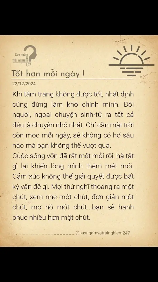 Cảm xúc không thể giải quyết được bấy kỳ vấn đề gì. #chualanhbanthan #camxuc #suyngamvatrainghiem247 #tothonmoingay 