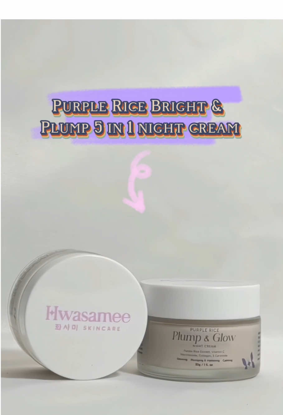 night cream 💜 #hwasamee #yourtimetoglow  #affiliatehwasamee  #bertumbuhbersamahwasamee @Hwasamee 