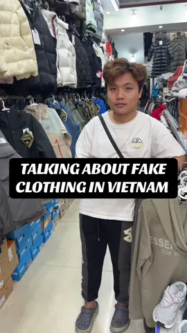 Talking about the fake clothing in Vietnam : Hanoi #fyp #rustytravel #fake #information #vietnam 