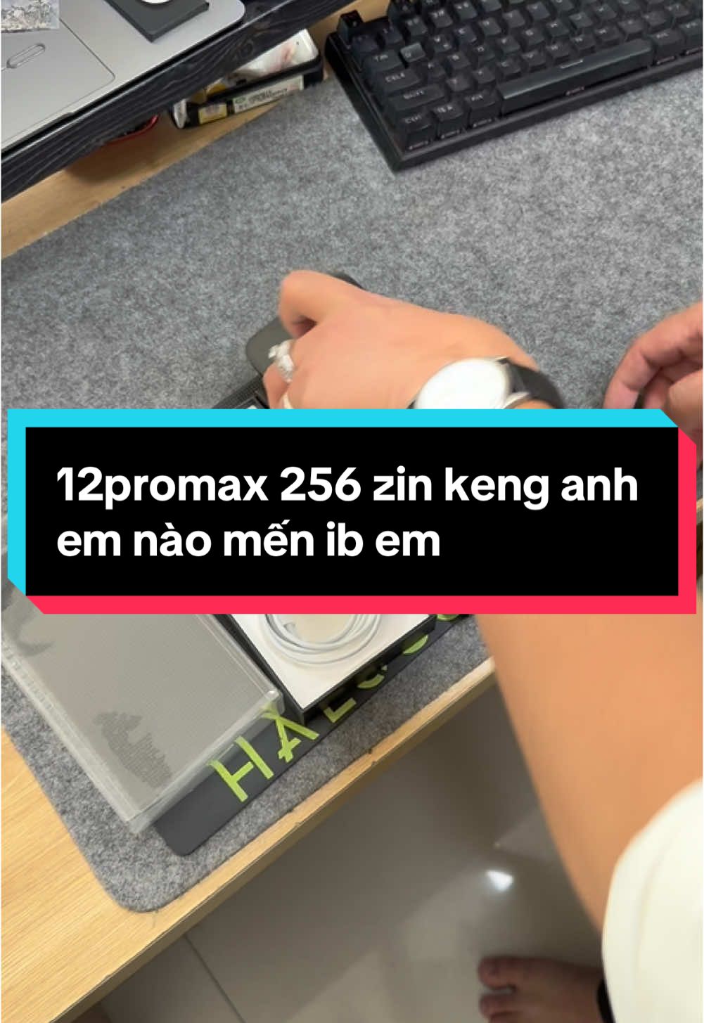 12promax zin keng full box cáp chưa sài 256g ko biêt có anh em  nào cần không ib em chốt ạ… #tiennguyen1212 #muabaniphonegiatotq10 #muabaniphonegiatothcm #12promaxthanhly.