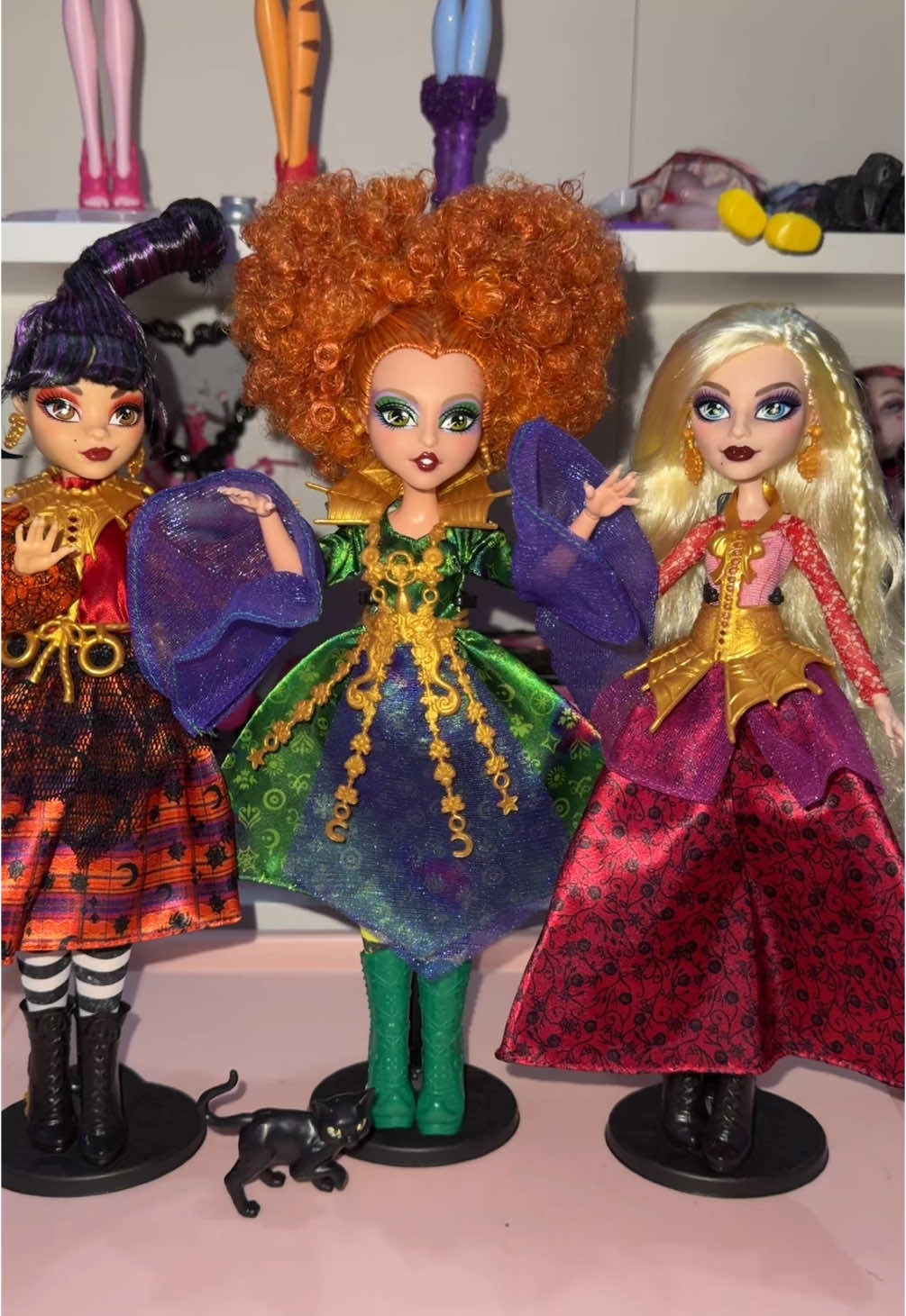 these are my FIRST ever skullector dolls and i love them !!  #fyp #foryou #monsterhigh #mattelcreations #mattel #hocuspocus @Monster High @mattel @MattelCreations 