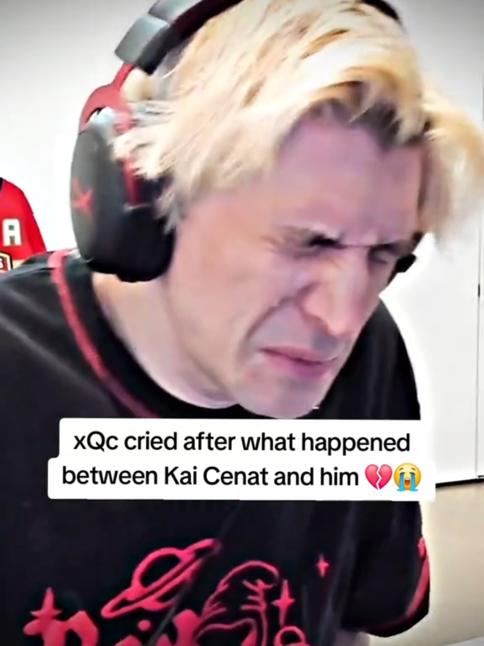 xQc cried after what happened between Kai Cenat and him 💔😭 #xqc #kaicenat #fyp 