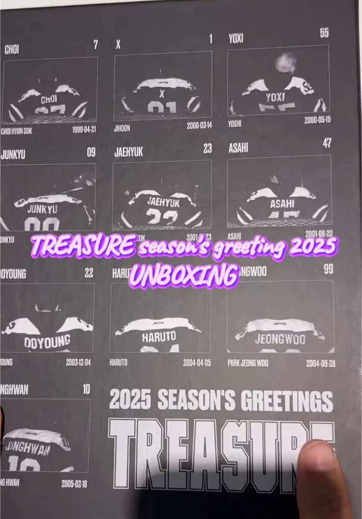 TREASURE season's greeting 2025 #treasure #seasongreeting #unboxing 