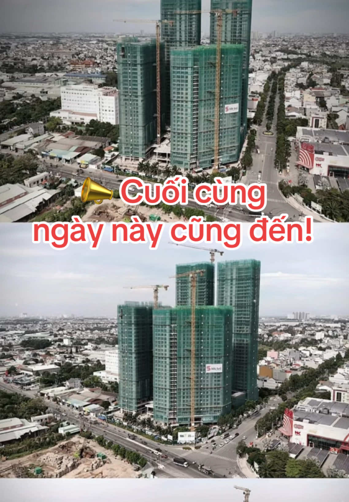 Green Tower TBS Land Dĩ An đã được cất nóc vào sáng nay. Ngày đẹp để cất nóc. Nhưng mà vẫn chưa có kế hoạch triển khai bán hàng. #greensquare #greentower #tbsland #tbsdian #canhocaocapdian #canhodian 