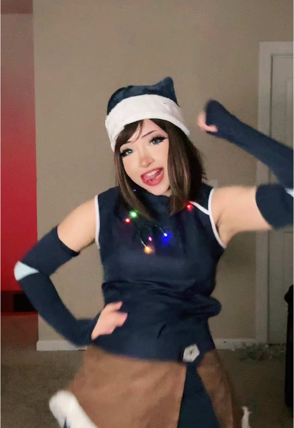 festive korra for this dance LMAO🎄 (IM 12 HOURS INTO MY 24 HOUR STREAM 🥳) #legendofkorra #korracosplay #christmascosplay #christmasdance #avatarcosplay 