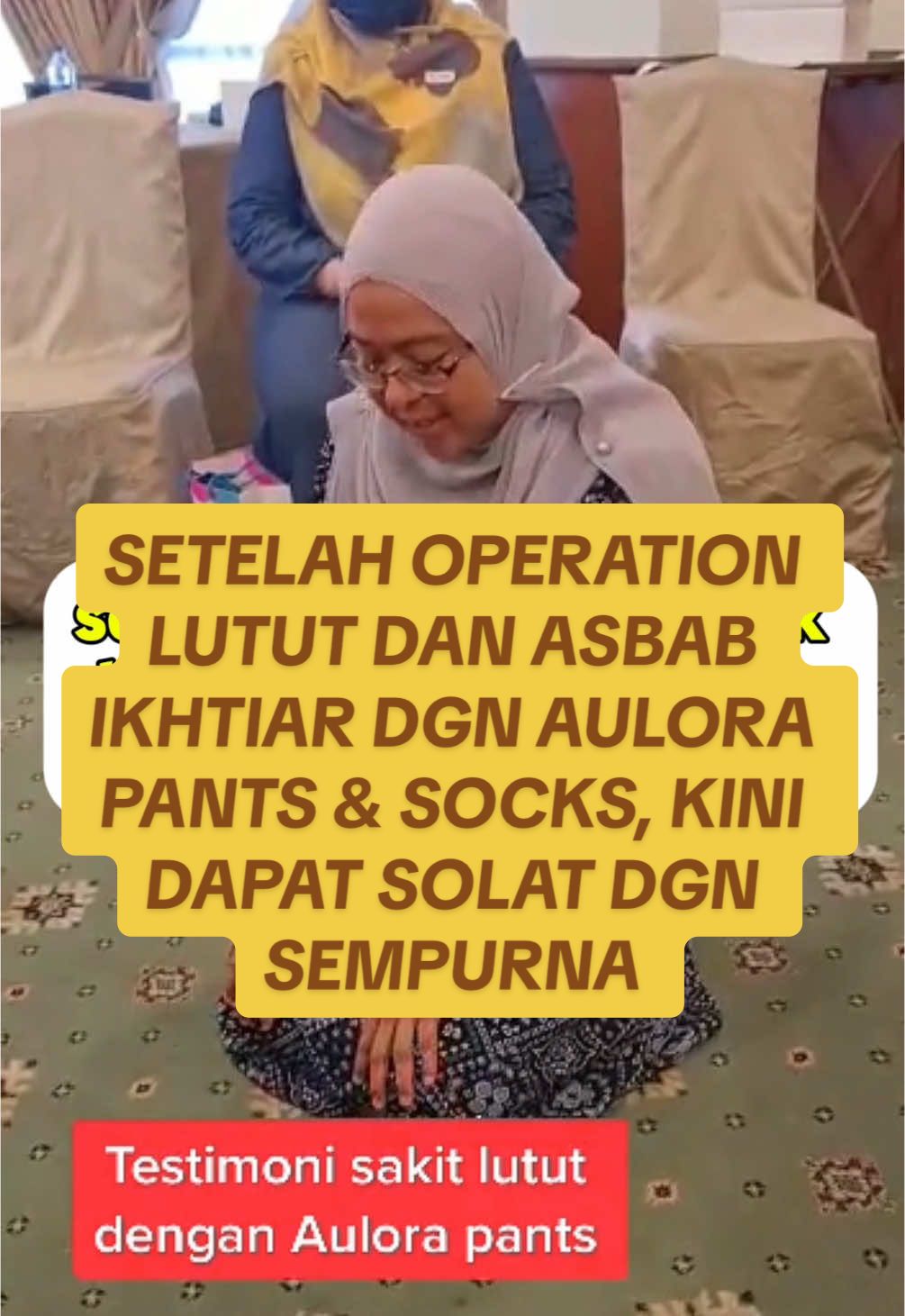 SETELAH OPERATION LUTUT DAN ASBAB IKHTIAR DGN AULORA PANTS & SOCKS, KINI DAPAT SOLAT DGN  SEMPURNA, jom dengarkan 