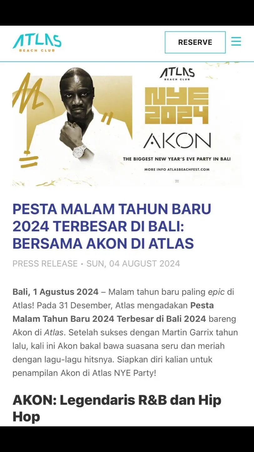 @Akon  Malam tahun baru 2024 